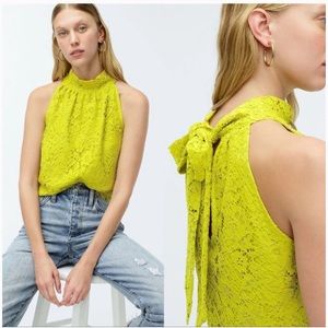 Tie neck top in lace (RED, not cover photo color)